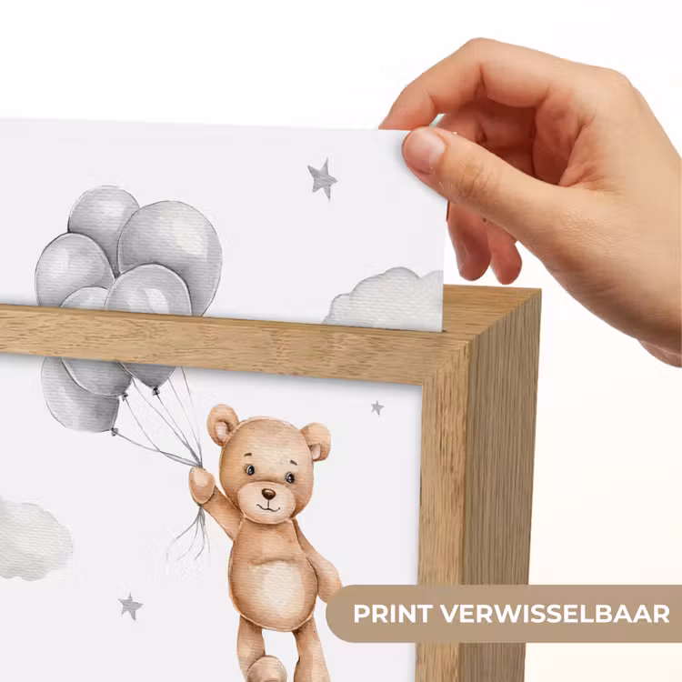 Beer - Ballon - Sterren - Kinderen Light Box met kabel (Kinderlampje) klein -USP_websiteprintNL