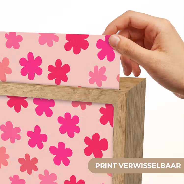 Bloemen - Patroon - Roze Light Box met kabel (Kinderlampje) klein -USP_websiteprintNL