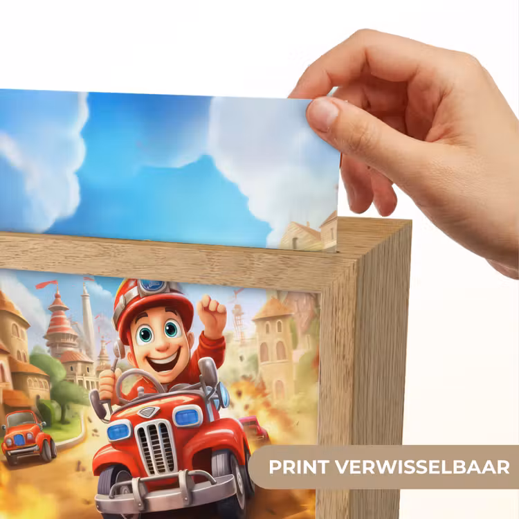Brandweer - Jongens - Kinderen - Auto Light Box met kabel (Kinderlampje) klein -USP_websiteprintNL