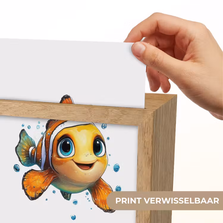 Clownvis - Oranje - Vis - Water Light Box met kabel (Kinderlampje) klein -USP_websiteprintNL