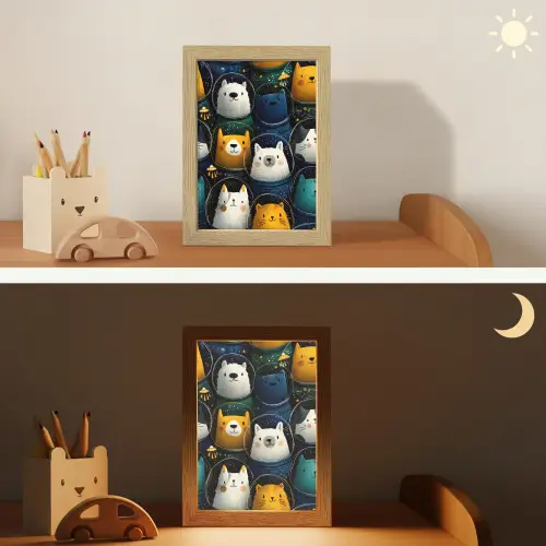 Dieren - Ruimtepakken - Sterren Light Box met kabel klein -sfeer3_kind
