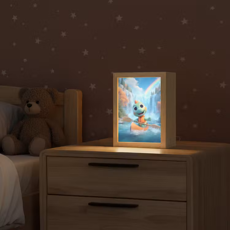 Dino - Natuur - Waterval Light Box met kabel klein -sfeer1_kind