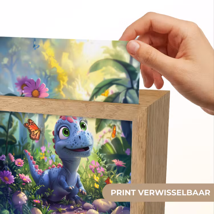 Dino - Paars - Baby - Dinosaurus Light Box met kabel (Kinderlampje) klein -USP_websiteprintNL