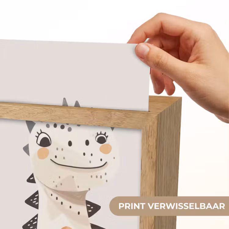 Dinosaurus - Pastel kleuren Light Box met kabel (Kinderlampje) klein -USP_websiteprintNL
