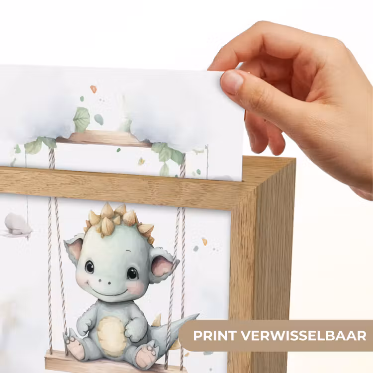Draak - Baby dier - Kinderen Light Box met kabel (Kinderlampje) klein -USP_websiteprintNL