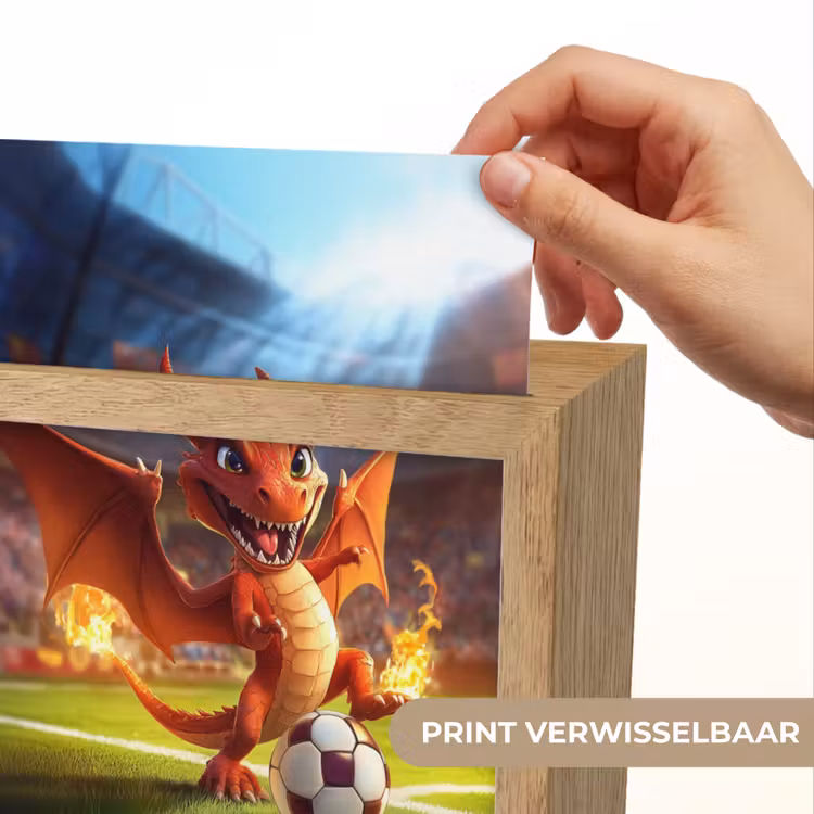 Draak - Voetbal - Vuur - Stadion Light Box met kabel (Kinderlampje) klein -USP_websiteprintNL