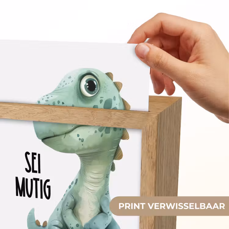 Draak - Wees moedig - Quote Light Box met kabel (Kinderlampje) klein -USP_websiteprintNL