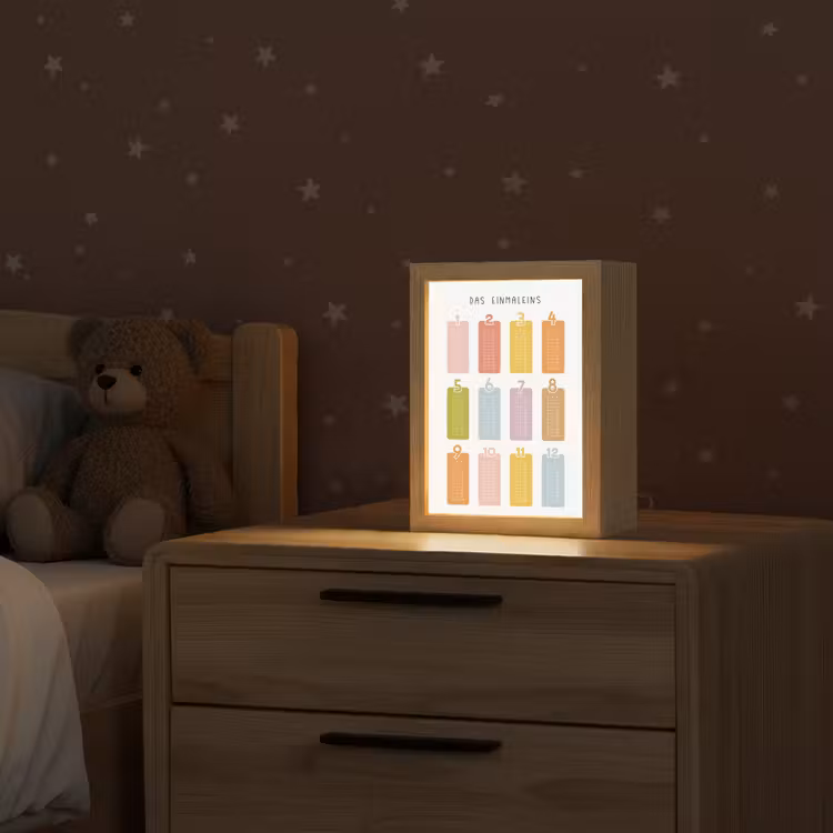 Educatief - Leren rekenen - Kleurrijk - Vermenigvuldigingstabel Light Box met kabel klein -sfeer1_kind