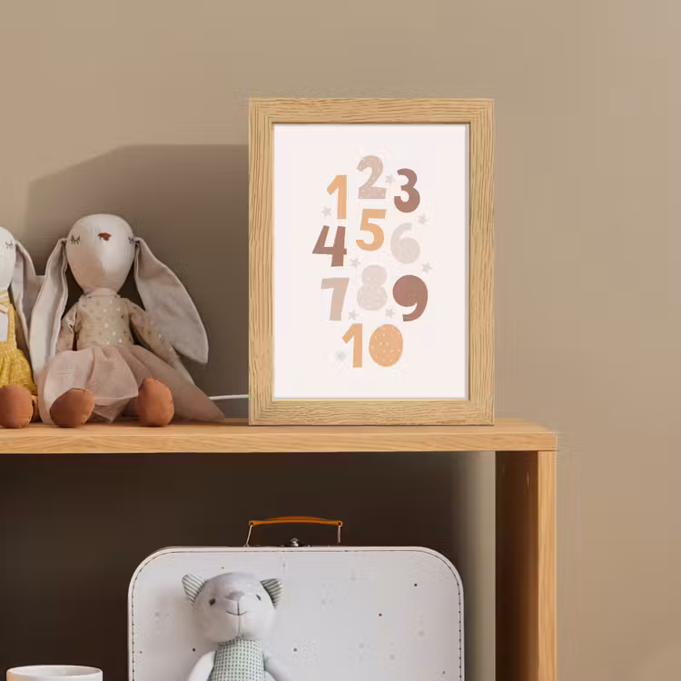 Educatief - Leren tellen - Pastel - 1-10 - Meisjes Light Box met kabel klein -sfeer2_kind