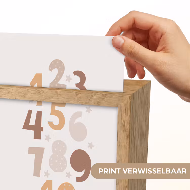 Educatief - Leren tellen - Pastel - 1-10 - Meisjes Light Box met kabel (Kinderlampje) klein -USP_websiteprintNL