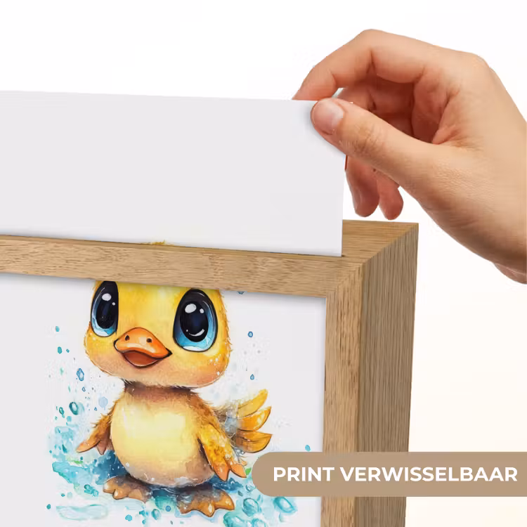 Eendje - Badeend - Geel Light Box met kabel (Kinderlampje) klein -USP_websiteprintNL
