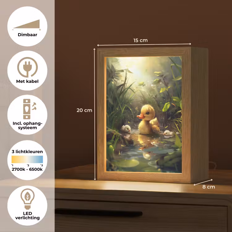 Eendjes - Dieren - Natuur Light Box met kabel klein -USP_NL