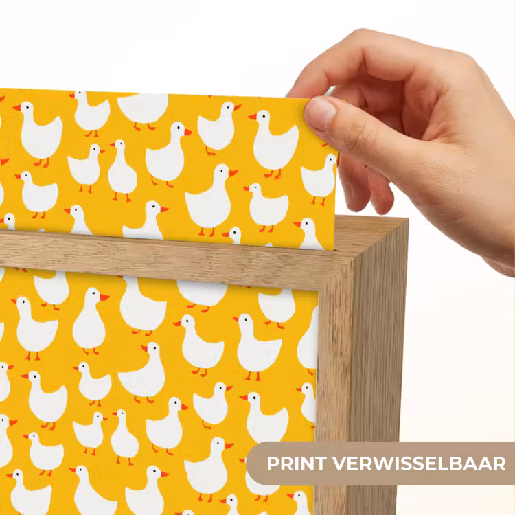 Eendjes - Patroon - Geel Light Box met kabel (Kinderlampje) klein 904 -USP_websiteprintNL
