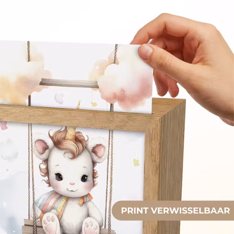 Eenhoorn - Dier - Kinderen - Unicorn Light Box met kabel (Kinderlampje) klein -USP_websiteprintNL