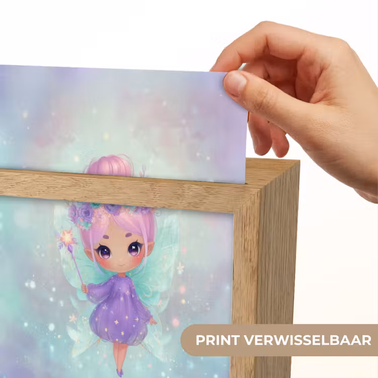 Fee - Paars - Glinsters Light Box met kabel (Kinderlampje) klein -USP_websiteprintNL