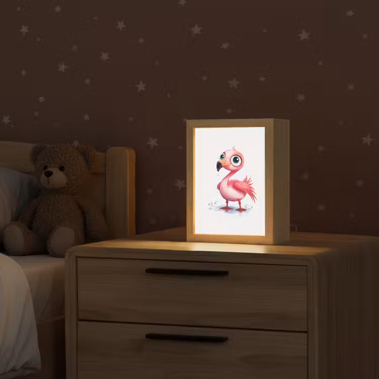 Flamingo - Roze - Water Light Box met kabel klein -sfeer1_kind