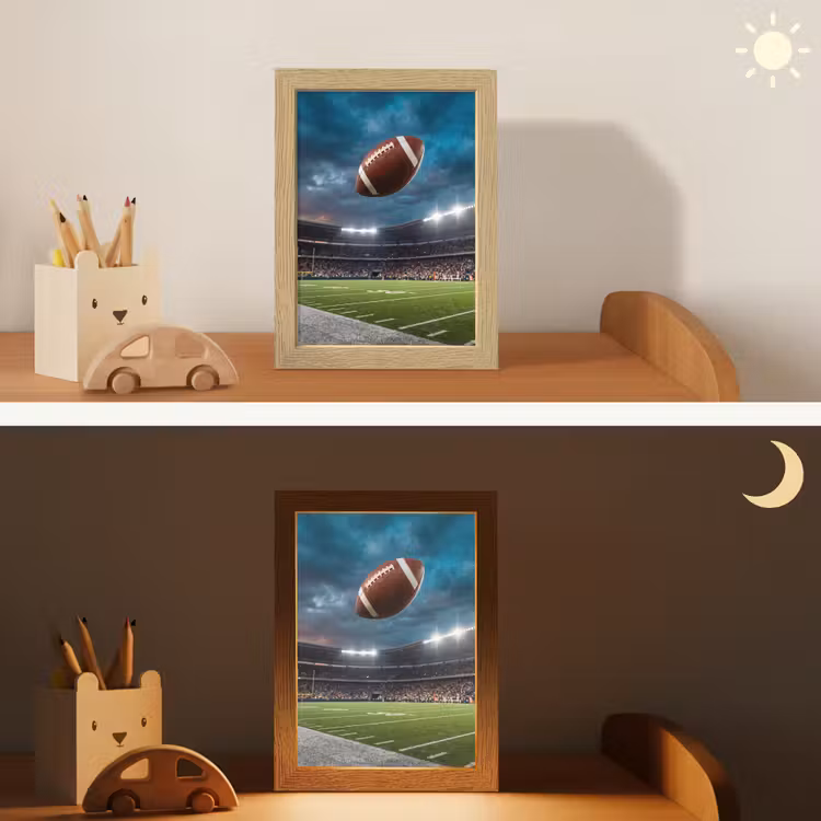 Football - Bal - Stadion - Sport Light Box met kabel (Kinderlampje) klein -sfeer3_kind