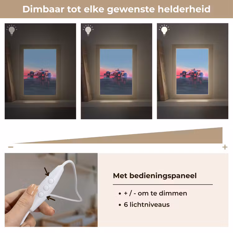 Formule 1 - Race - Auto - Jongens Light Box met kabel klein -USP_dimbaarNL