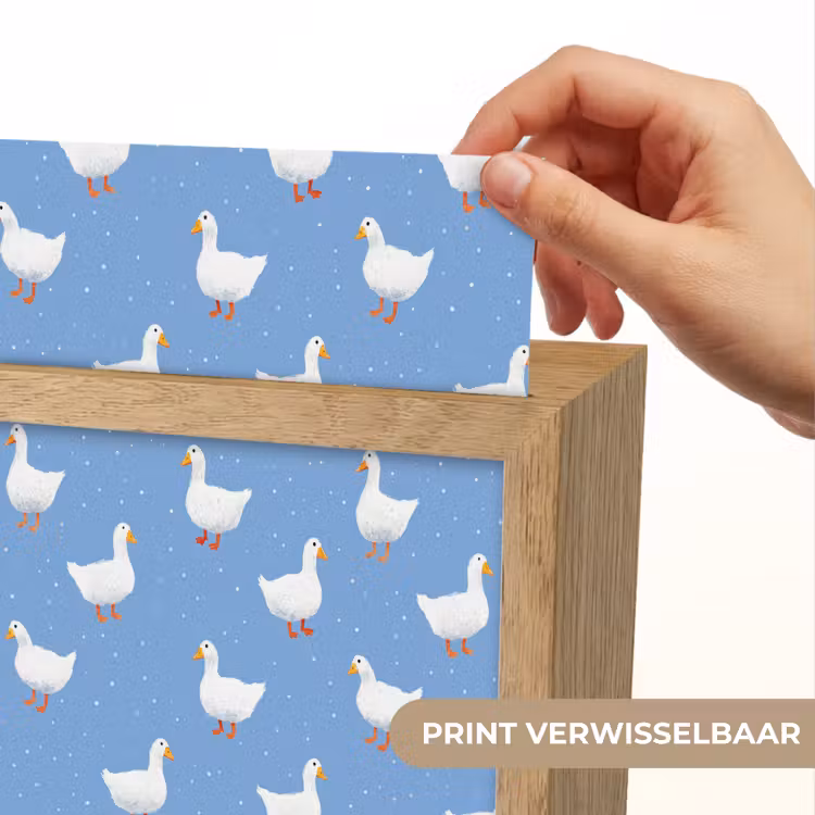 Ganzen - Elegant - Blauw Light Box met kabel (Kinderlampje) klein 904 -USP_websiteprintNL