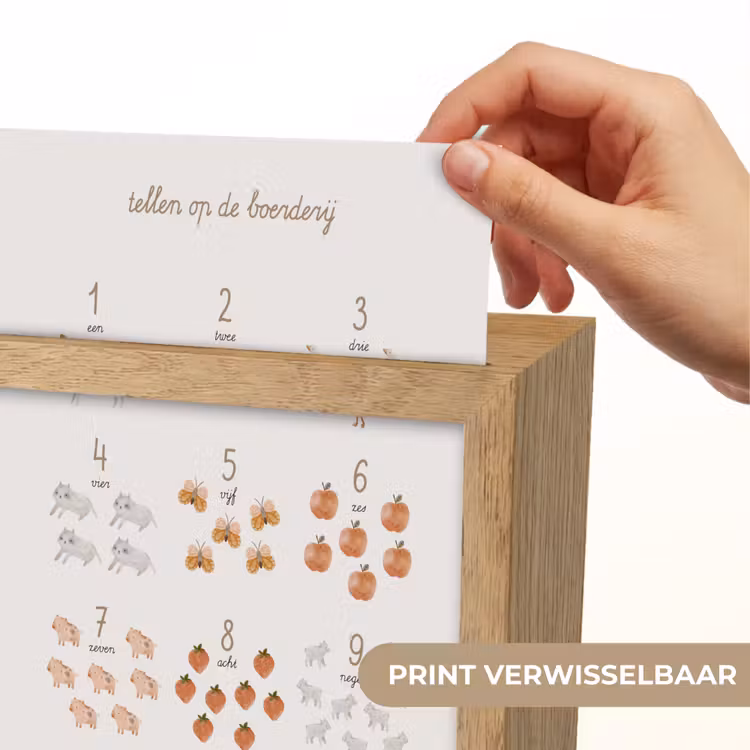 Getallen tellen - Educatief - Cijfers leren - Boerderij Light Box met kabel (Kinderlampje) klein -USP_websiteprintNL