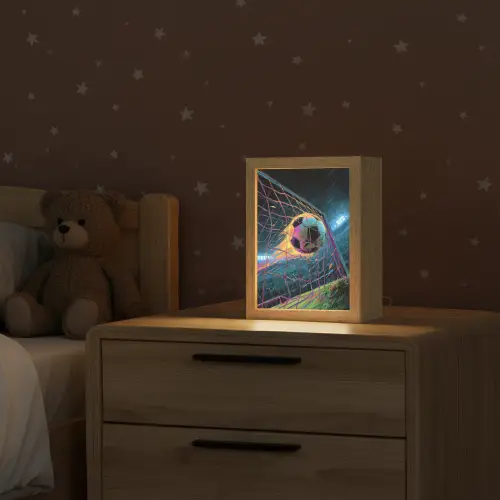 Goal - Voetbal - Vuur - Stadion Light Box met kabel klein -sfeer1_kind