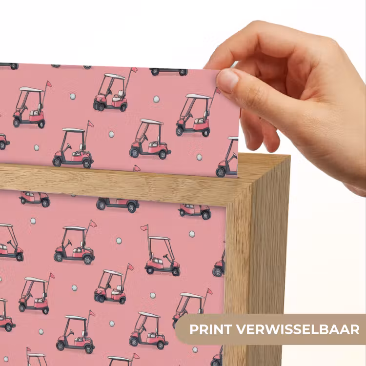 Golfkar - Retro - Roze Light Box met kabel (Kinderlampje) klein 904 -USP_websiteprintNL
