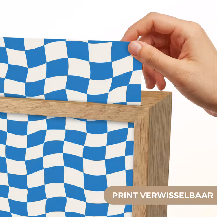 Golvend - Patroon - Blauw Light Box met kabel (Kinderlampje) klein 904 -USP_websiteprintNL