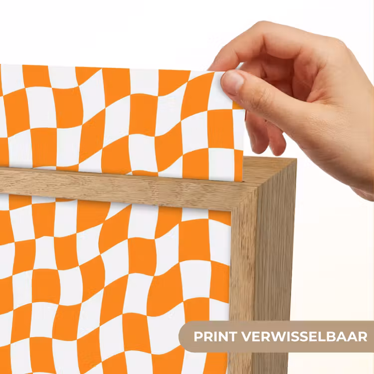 Golvend - Patroon - Oranje Light Box met kabel (Kinderlampje) klein 904 -USP_websiteprintNL