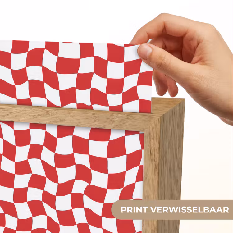 Golvend - Patroon - Rood Light Box met kabel (Kinderlampje) klein 904 -USP_websiteprintNL