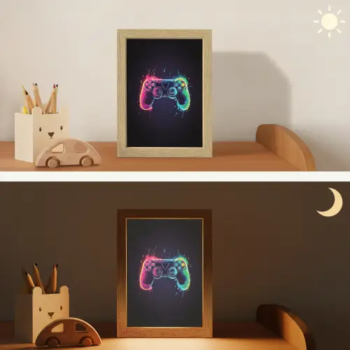 Grafisch - Controller - Neon - Verfspatten Light Box met kabel klein -sfeer3_kind
