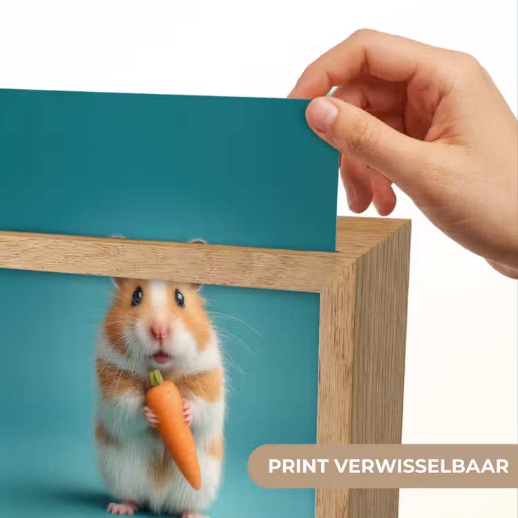 Hamster - Wortel - Blauw Light Box met kabel (Kinderlampje) klein -USP_websiteprintNL