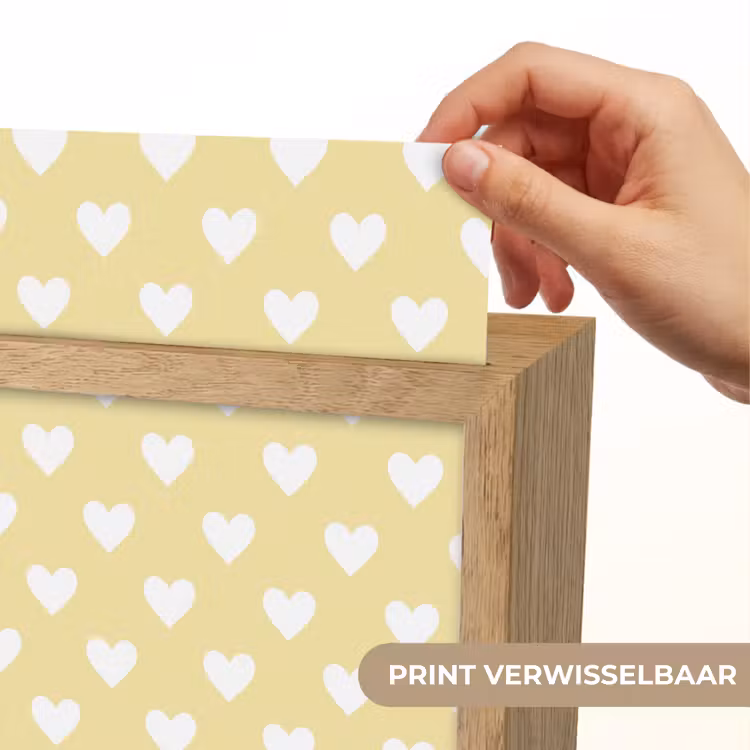 Hartjes - Patroon - Geel Light Box met kabel (Kinderlampje) klein 904 -USP_websiteprintNL