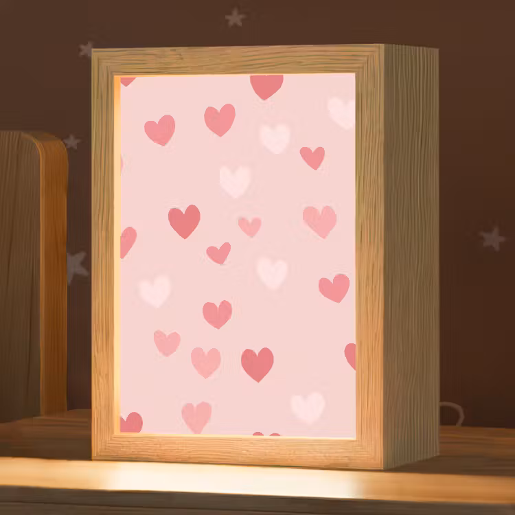 Hartjes - Patroon - Roze Light Box met kabel klein -zzz_3d_website