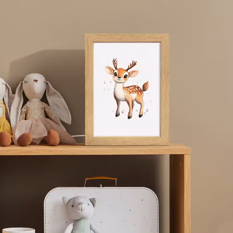 Hert - Dier - Bruin Light Box met kabel klein -sfeer2_kind