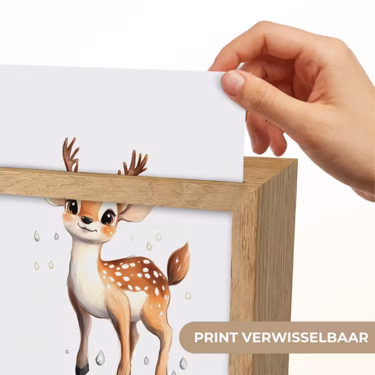 Hert - Dier - Bruin Light Box met kabel (Kinderlampje) klein -USP_websiteprintNL