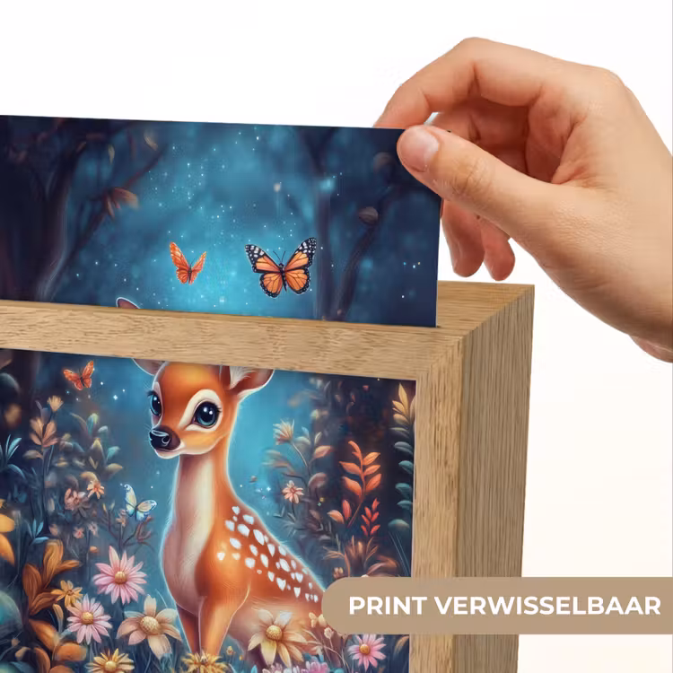 Hert - Magisch - Sprookjesbos Light Box met kabel (Kinderlampje) klein -USP_websiteprintNL