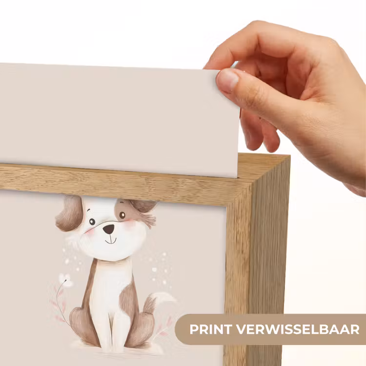 Hond - Gevlekt - Bruin Light Box met kabel (Kinderlampje) klein -USP_websiteprintNL