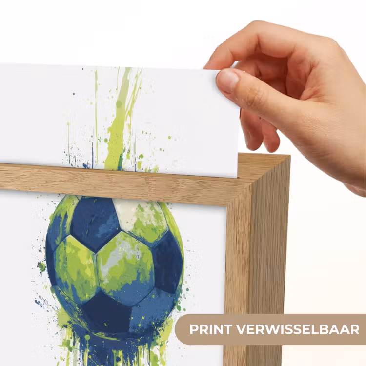 Illustratie - Abstract - Voetbal - Verfspatten Light Box met kabel (Kinderlampje) klein -USP_websiteprintNL