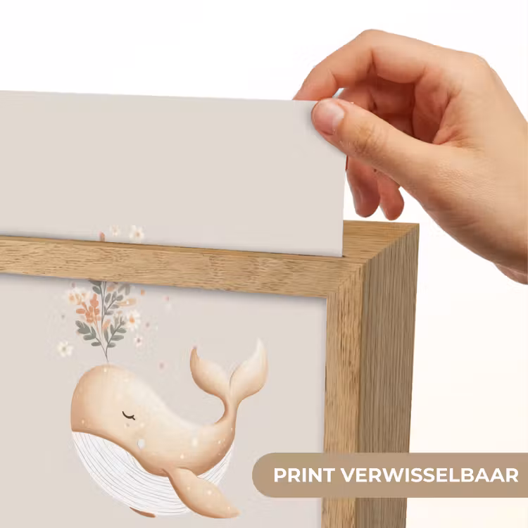 Illustratie - Minimalistisch - Illustratie - Bloemen Light Box met kabel (Kinderlampje) klein -USP_websiteprintNL