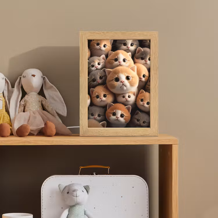 Katten - Huisdieren - Kitten - Design - Jongens - Meisjes Light Box met kabel klein -sfeer2_kind