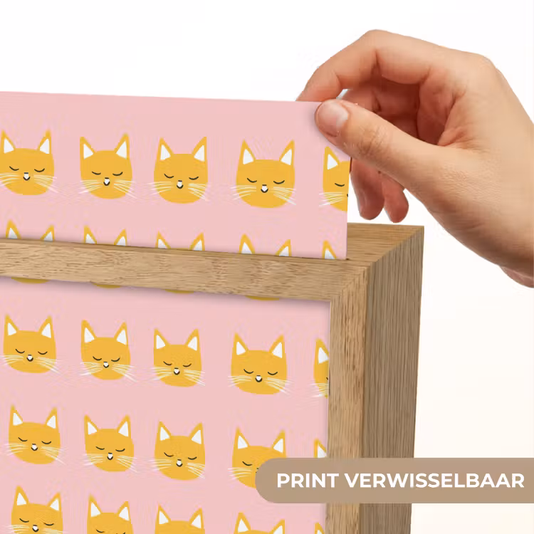 Katten - Patroon - Roze Light Box met kabel (Kinderlampje) klein 904 -USP_websiteprintNL