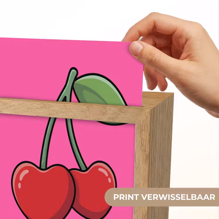 Kers - Roze - Fruit Light Box met kabel (Kinderlampje) klein -USP_websiteprintNL