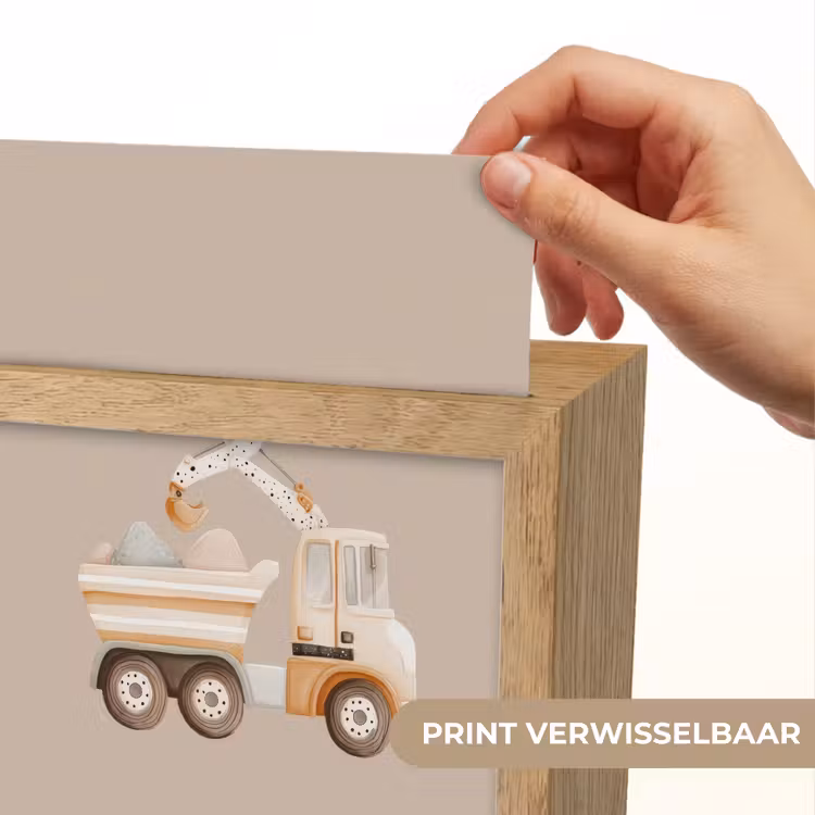 Kiepwagen - Auto - Beige Light Box met kabel (Kinderlampje) klein -USP_websiteprintNL