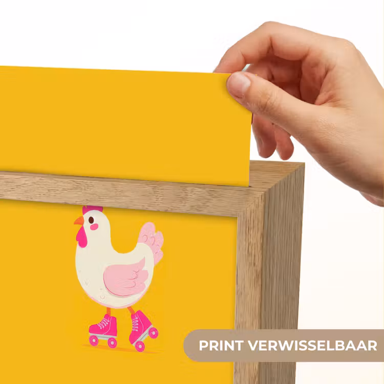 Kip - Rolschaatsen - Geel Light Box met kabel (Kinderlampje) klein -USP_websiteprintNL
