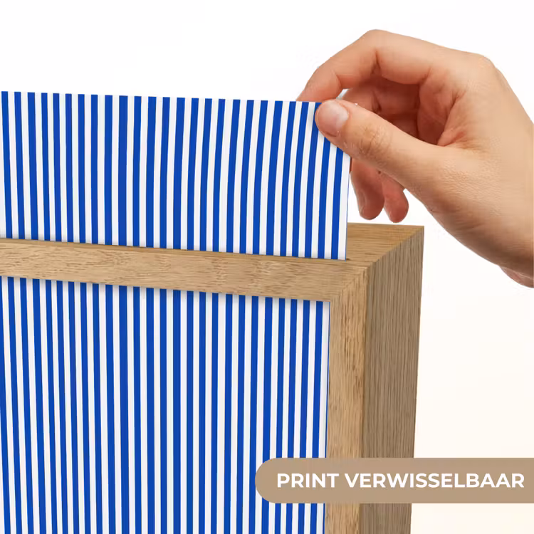Klassiek - Strepen - Blauw Light Box met kabel (Kinderlampje) klein 904 -USP_websiteprintNL
