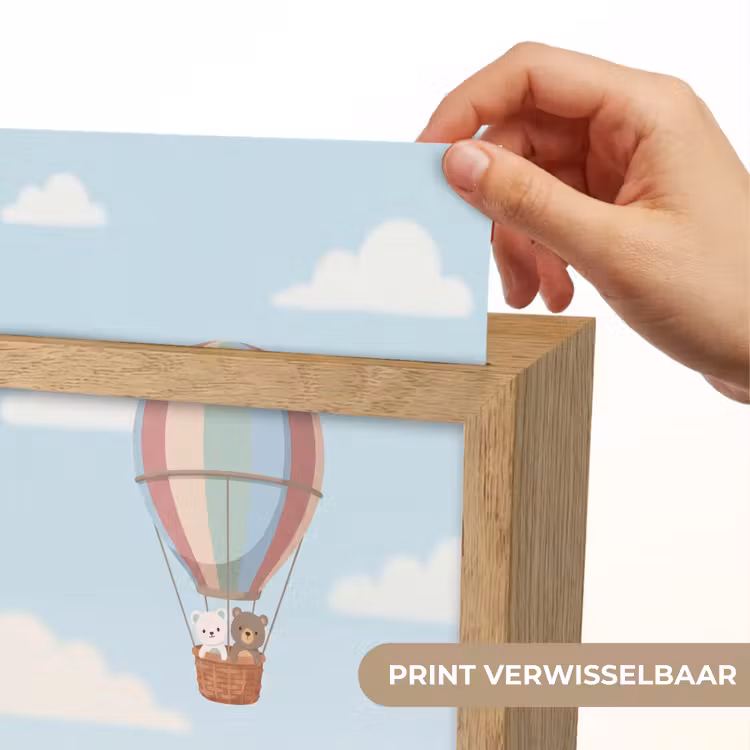 Luchtballon - Beren - Pastel Light Box met kabel (Kinderlampje) klein -USP_websiteprintNL