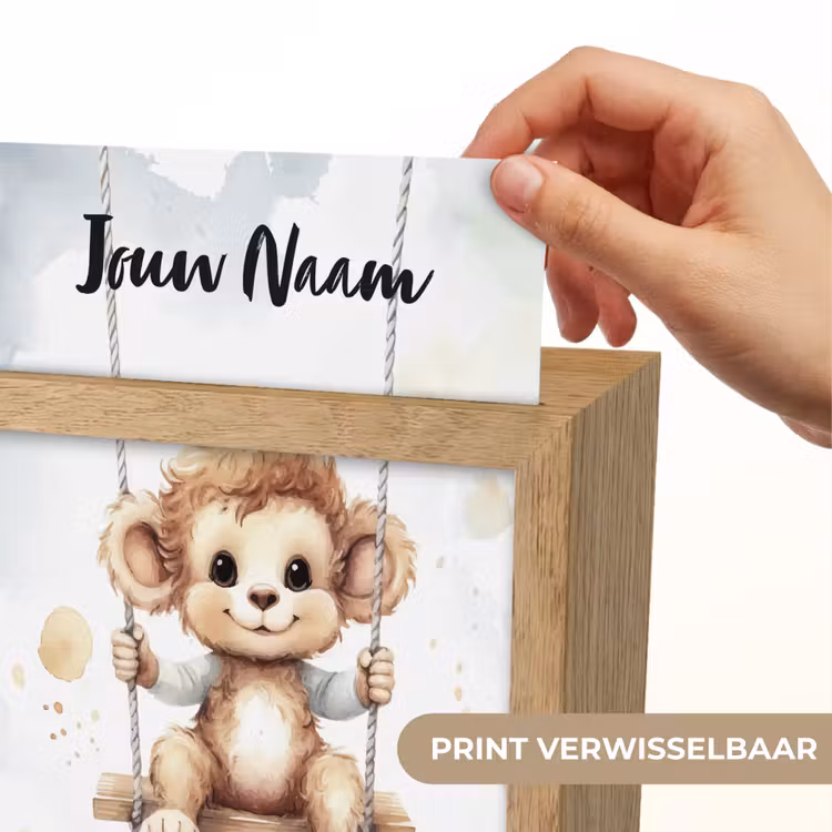 Aap - Dier - Kinderen Light Box met kabel (Kinderlampje) klein -USP_websiteprintNL