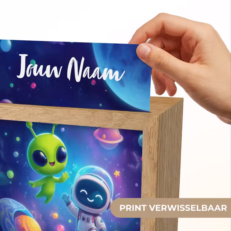 Alien - Astronaut - Ruimte - Planeten Light Box met kabel (Kinderlampje) klein -USP_websiteprintNL