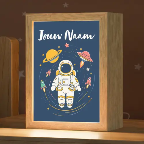 Astronaut - Planeten - Raket Light Box met kabel (Kinderlampje) klein -zzz_3d_website