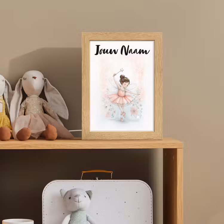 Ballerina - Fee - Roze Light Box met kabel (Kinderlampje) klein -sfeer2_kind
